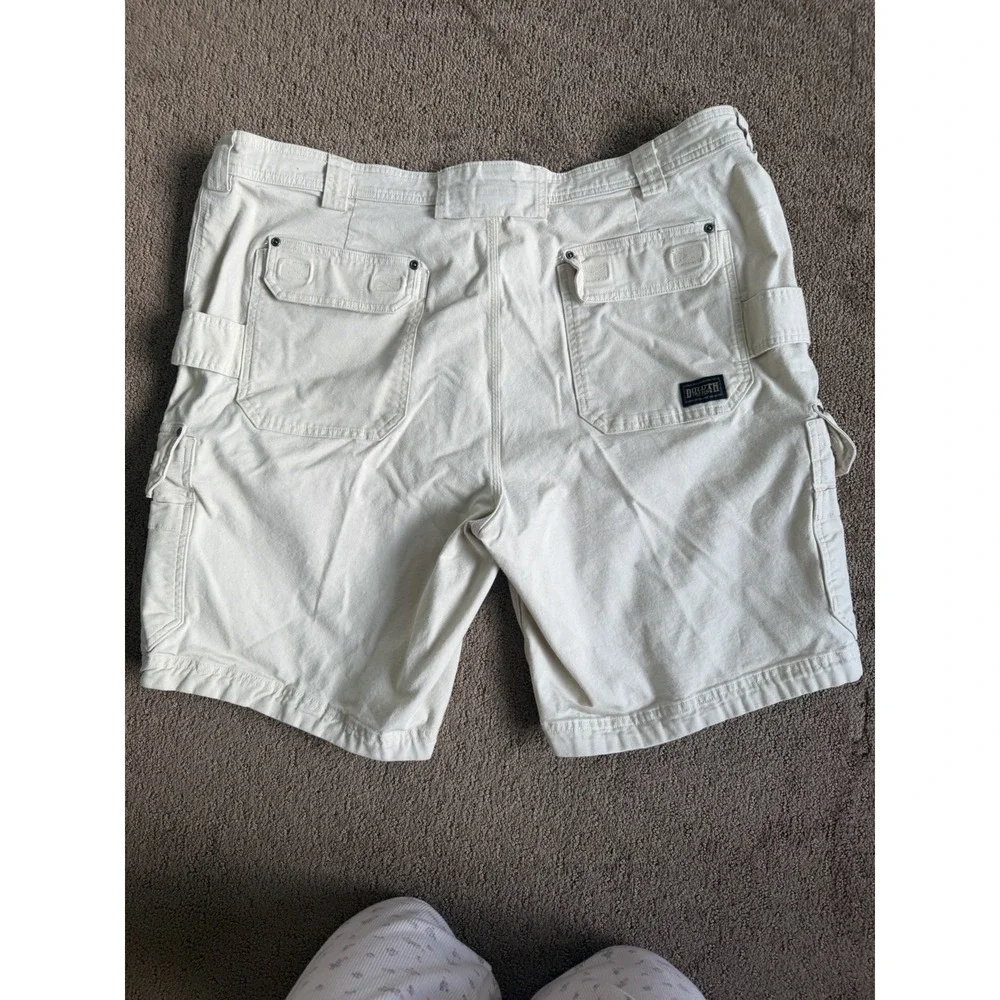 Duluth Trading DuluthFlex Fire Hose Cargo Shorts Relaxed Fit Mens 46 Khaki